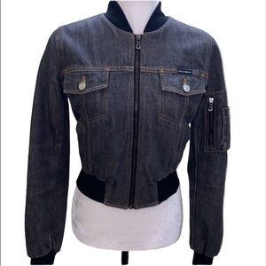 Auth Dolce & Gabbana Italy denim jeans cotton cropped stylish luxurious jacket